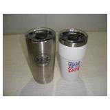 (2) NEW YETI COFFEE CUPS 6 1/2 AND 7IN TALL