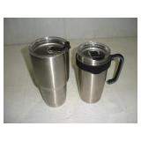 (2) NEW YETI COFFEE CUPS 7 AND 8IN TALL