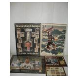 SPORTS POSTERS AND PLAQUE LARGEST 18 X 25IN