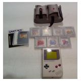 1989 NINTENDON GAME BOY W/7 GAMES AND ORIGINAL
