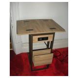 POWERED ADJUSTABLE END TABLE 11X19X25