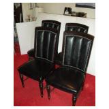 (4)PLEATED BACK  DINING ROOM CHAIRS