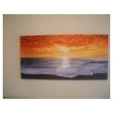 BEACH PRINT ON CANVAS 47X24