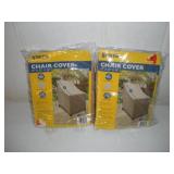 (2) *NEW* PATIO CHAIR COVERS 27 X 33 X 35 IN