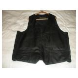DREAM APPAREL MENS LEATHER RIDING VEST SIZE 54