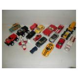 ASSORTED TOY TRUCKS AND CARS