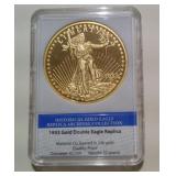 1933 GOLD DOUBLE EAGLE REPLICA 24K GOLD PLATE