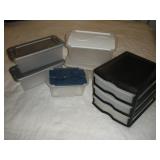 SMALL PLASTIC TOTES AND DRAWERS