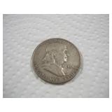 1954 (D) FRANKLIN SILVER HALF DOLLAR