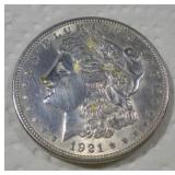 1921 MORGAN SILVER DOLLAR