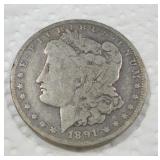 1891 (O) MORGAN SILVER DOLLAR