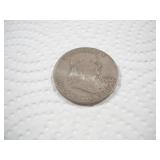 1958 (D) FRANKLIN SILVER HALF DOLLAR