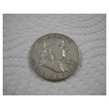 1958 (D) FRANKLIN SILVER HALF DOLLAR
