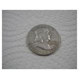 1958 (D) FRANKLIN SILVER HALF DOLLAR