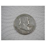 1958 (D) FRANKLIN SILVER HALF DOLLAR
