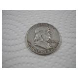 1954 (D) FRANKLIN SILVER HALF DOLLAR