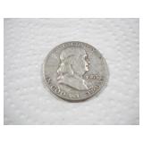 1953 (D) FRANKLIN SILVER HALF DOLLAR