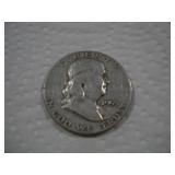 1953 (D) FRANKLIN SILVER HALF DOLLAR