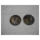 (2) 1964 KENNEDY HALF DOLLARS
