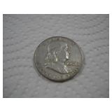 1958 (D) FRANKLIN SILVER HALF DOLLAR