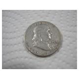 1954 FRANKLIN SILVER HALF DOLLAR