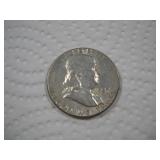 1957 FRANKLIN SILVER HALF DOLLAR