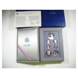 1986 PRESTIGE SILVER DOLLAR AND