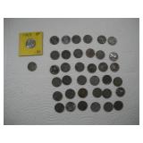 (38) 1943 STEEL PENNIES
