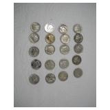 (20) SILVER MERCURY DIMES