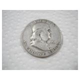 1951 (D) FRANKLIN SILVER HALF DOLLAR