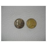 (2) 1964 KENNEDY HALF DOLLARS