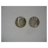 (2) 1964 KENNEDY HALF DOLLARS
