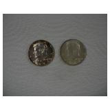 (2) 1964 KENNEDY HALF DOLLARS