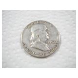 1952 (D) FRANKLIN SILVER HALF DOLLAR
