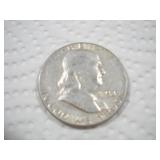1954 FRANKLIN SILVER HALF DOLLAR