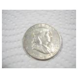 1962 (D) FRANKLIN SILVER HALF DOLLAR
