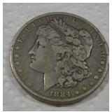 1884 MORGAN SILVER DOLLAR