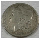 1882 MORGAN SILVER DOLLAR