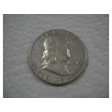 1951 FRANKLIN SILVER HALF DOLLAR
