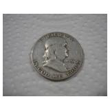 1951 (D) FRANKLIN SILVER HALF DOLLAR