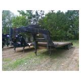 2013 SURE TRACK 25 FT GOOSENECK-DOVE TAIL TRAILER