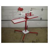 ADJUSTABLE, PORTABLE WORK STATION ON WHEELS