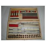 1/4 IN LETTER STAMP & KNIFE SET