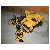 RC DOZER & DUMP TRUCK W/ REMOTES