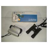 BARSKA SPOTTING SCOPE, BINOCULARS & - -