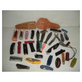 ASSORTED KNIVES AND MULTI TOOLS