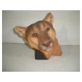 RESIN COUGAR HEAD 8X8X7