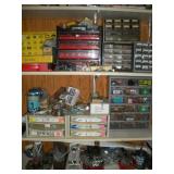 PARTS ORGANIZERS & HARDWARE - CONTENTS OF SHELVES