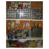 PARTS ORGANIZERS & HARDWARE - CONTENTS OF SHELVES