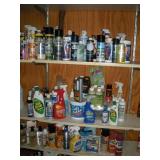 ASSORTED HOUSEHOLD PRODUCTS CONTENTS OF SHELVES